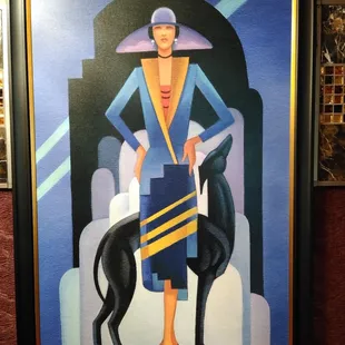 Fancy picture as you walk in.