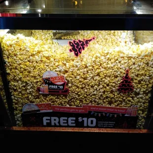 Lots of popcorn ready for purchase!