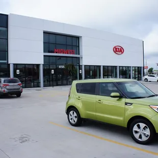 A Kia Soul sitting outside our world class dealership in Wichita.