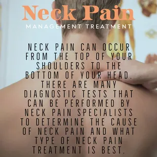 Suffering from neck pain? We can help!