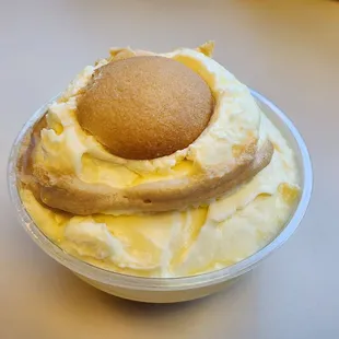 Banana pudding with peanut butter