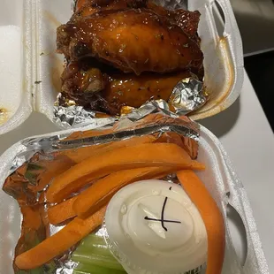 6 Piece Wings Hot Honey