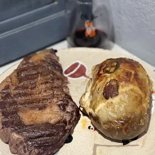 Ribeye and Twice Baked Potato