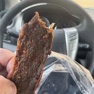 They make their own jerky and it is thick