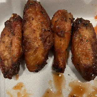 Honey hot wings