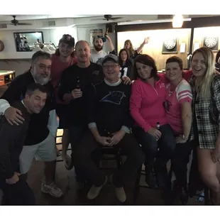 Watching the Panthers game.