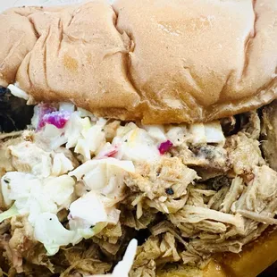 Pulled pork sandwich