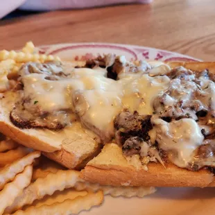 1930 cheesesteak with fries