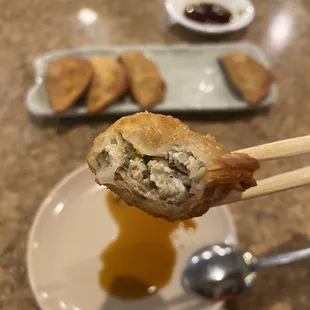 A1. Gun Man Du (deep fried pork dumplings) -- $8.95 for 6 pieces / 11 April 2023.