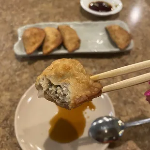 A1. Gun Man Du (deep fried pork dumplings) -- $8.95 for 6 pieces / 11 April 2023.