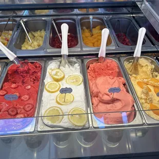 Our sorbet options
