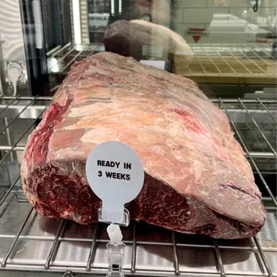 The count down is on for this dry aged meat!