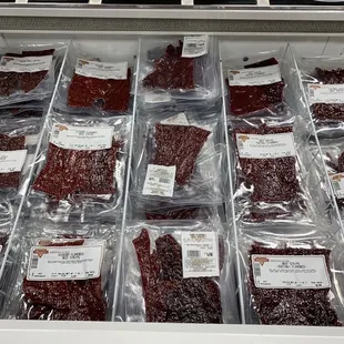 Various beef jerky&apos;s