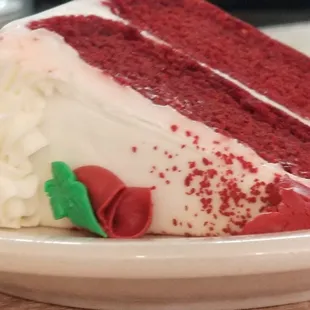 Our red velvet Christmas cake