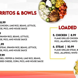 MiFaburrito Menu