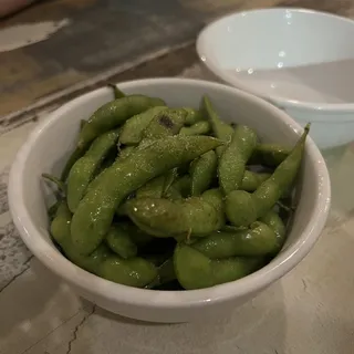 Truffle Butter Edamame ( vegetarian )