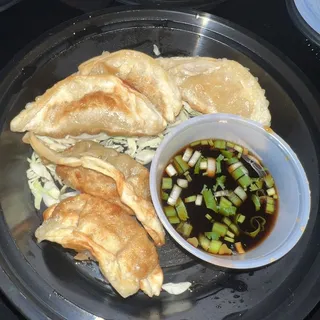 Crispy pork gyoza