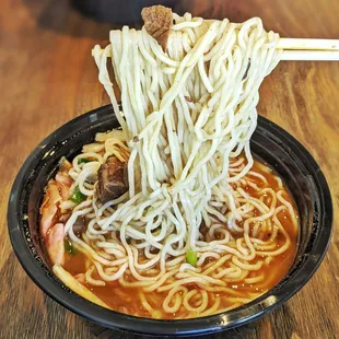 Beef hot &amp; sour soup with regular noodles