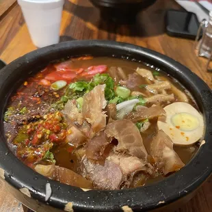 Same; Beef Offal Mifen casserole but at a different angle.