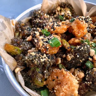 Korean Broccoli with shrimp