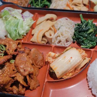 spicy pork lunch combo