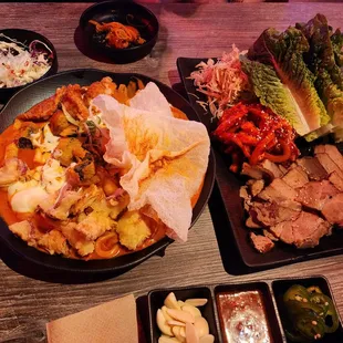 sous vide pork platter