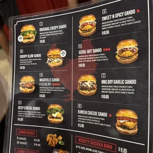 bagels, menu