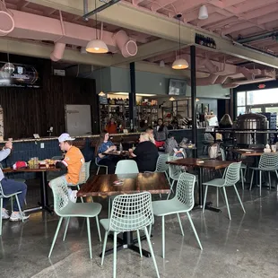 Inside seating