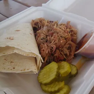 Pulled pork 1/2 pound