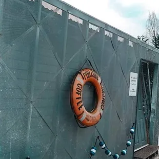 a life preserver on a boat