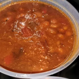 Beans were Pretty good.