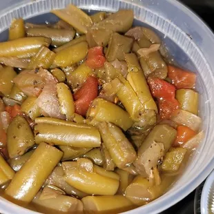 Green beans were too spicy for my kids.