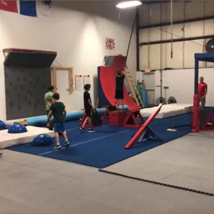 One of the two large gym rooms. The other is through the door on the left