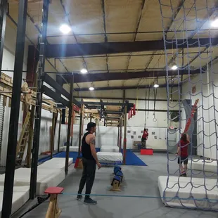 Adult side of the ninja training facility.