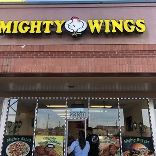 Front of the building.