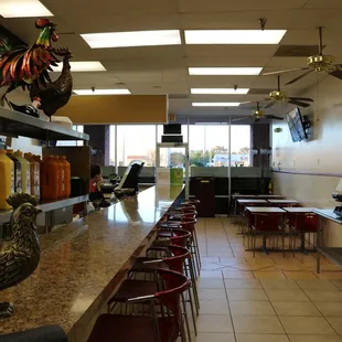 Our dinning area on the bar or at the table