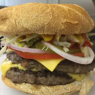 Double Cheese Burger at Mighty Wings on Fortune Rd store