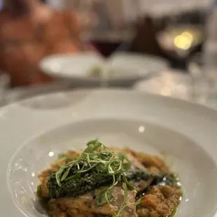 a plate of food on a table