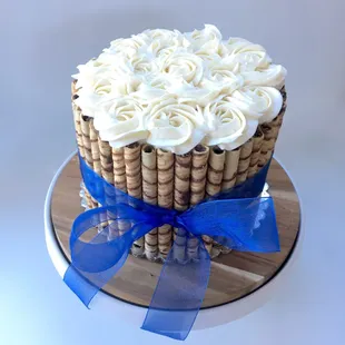 Pirouette Cookie Cake