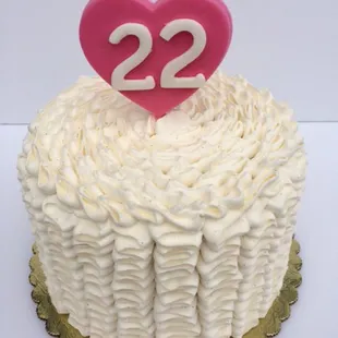 6" Ruffle Cake
