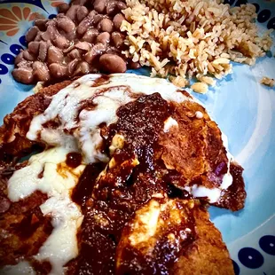 Enchiladas with fresh tortillas!