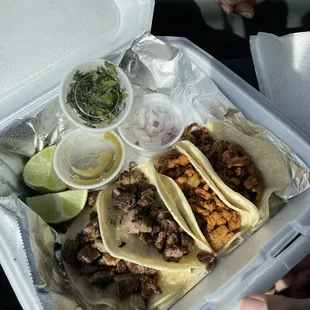 the inside of a takeout box