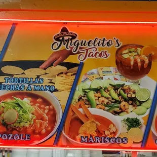 mexican food menu