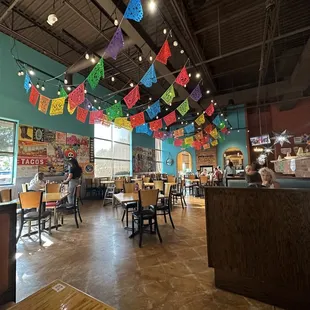 the interior of the restaurant