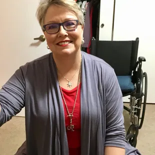 This woman was so happy all the time and I think she lives in Custer and I'm sure because she would agree with me and what I said!!