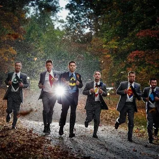 Super heros in suits