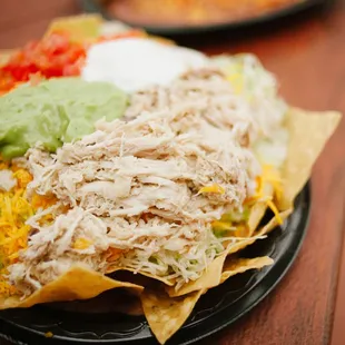 a plate of nachos