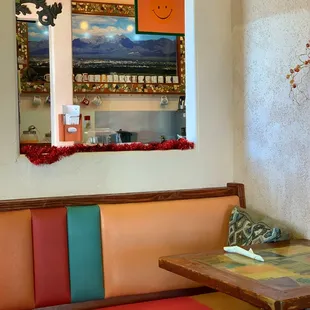Inside seating area