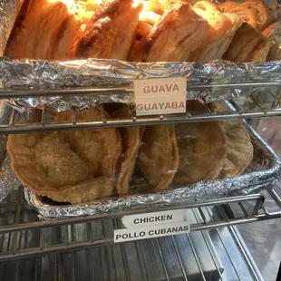 a rack of baked goods