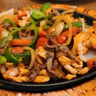 a plate of mexican food